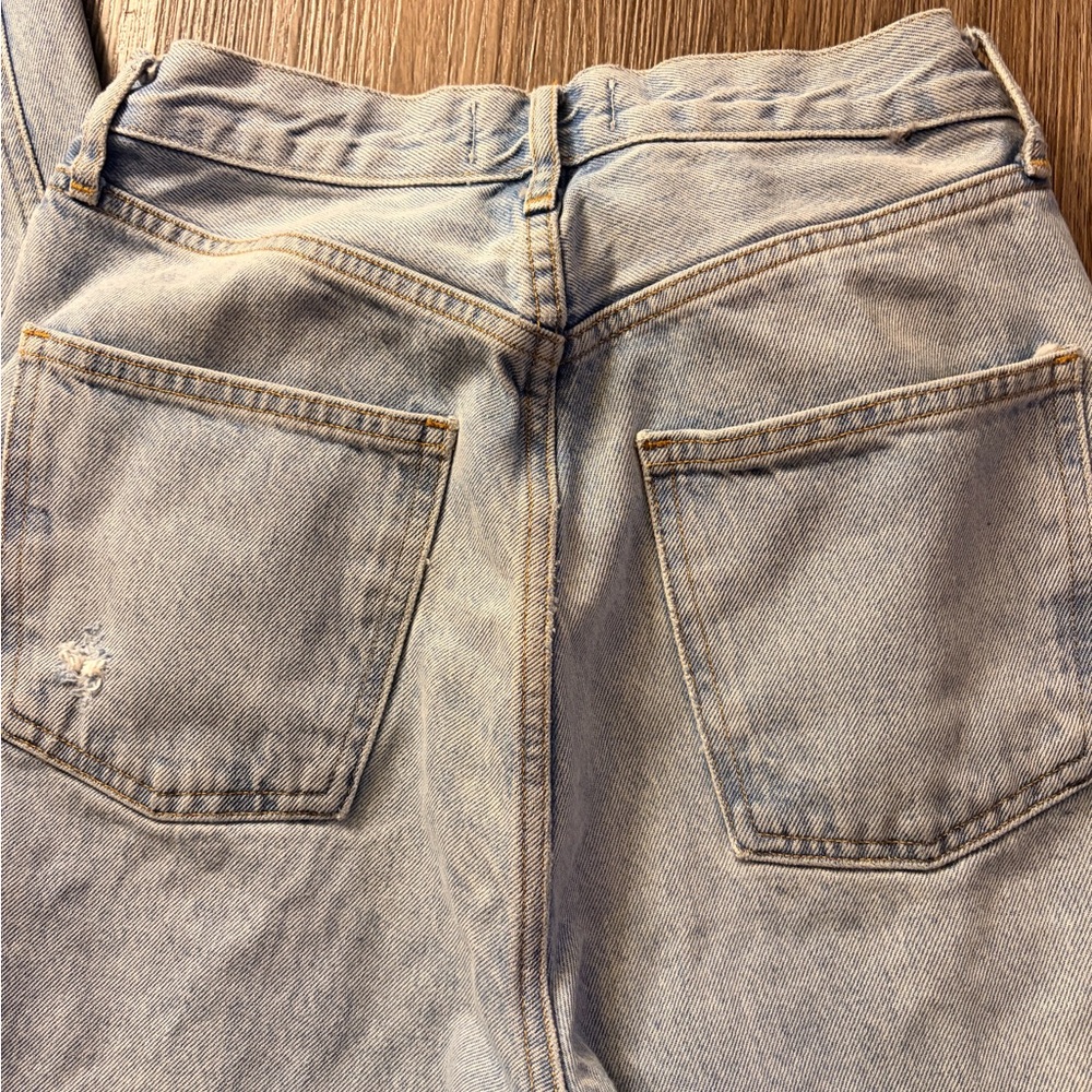 Agolde Women's Straight Leg Jeans - Light Blue - Picture 6 of 7